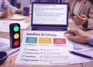 Semáforo de la certeza para reputación